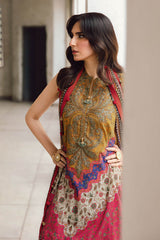 3 Piece Unstitched Embroidered Linen Suit By Maria B | MPT-2710-A