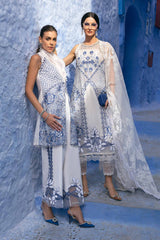 3 PC Unstitched Embroidered Paper Cotton Suit By Maria B | D-2510-A