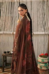 3 Piece Unstitched Embroidered Dobby Linen Suit By MARIA B