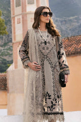 3 Piece Unstitched Embroidered Dobby Lawn Suit By Maria B D-2510-B