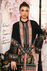 3 Piece Unstitched Embroidered Lawn Suit By Maria B | MPT-2610-B
