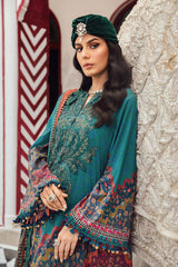 3 Piece Unstitched Embroidered Linen Suit By Maria B | MPT-2710-B