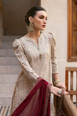 3 Piece Unstitched Embroidered Dobby Lawn Suit By Maria B D-2511-B