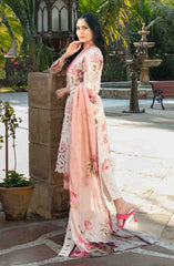 3-PC Unstitched Digital Embroidered Lawn By Tawakkal Fabrics | D-1241