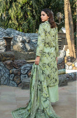 3-PC Unstitched Digital Embroidered Lawn By Tawakkal Fabrics | D-1246