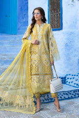 3 Piece Unstitched Embroidered Dobby Lawn Suit By Maria B D-2512-A