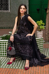 3 Piece Unstitched Embroidered Dobby Lawn Suit By Maria B D-2512-B