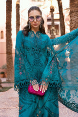 3 Piece Unstitched Embroidered Dobby Lawn Suit By Maria B D-2513-B