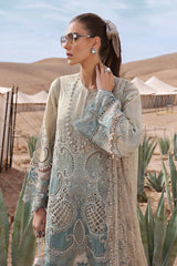 3 Piece Unstitched Embroidered Dobby Lawn Suit By Maria B D-2515-B