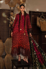 3 Piece Unstitched Embroidered Linen Suit By MARIA B