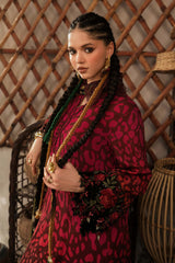 3 Piece Unstitched Embroidered Linen Suit By MARIA B