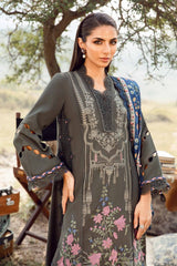 MPT-2401-A - Unstitched Printed Linen Suit Winter M.Prints - Maria B