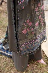 MPT-2401-A - Unstitched Printed Linen Suit Winter M.Prints - Maria B