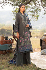 MPT-2401-A - Unstitched Printed Linen Suit Winter M.Prints - Maria B