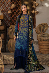 3 Piece Unstitched Embroidered Linen Suit By MARIA B