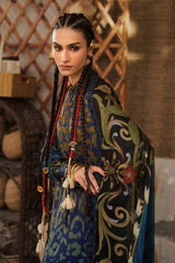 3 Piece Unstitched Embroidered Linen Suit By MARIA B