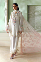 3 Piece Unstitched Embroidered Tusser Silk Suit By MARIA B