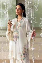 3 Piece Unstitched Embroidered Tusser Silk Suit By MARIA B