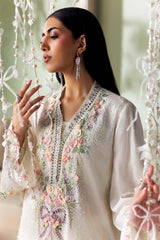 3 Piece Unstitched Embroidered Tusser Silk Suit By MARIA B