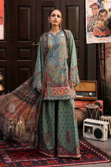 3 Piece Unstitched Embroidered Cambric Suit By MARIA B