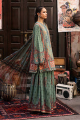 3 Piece Unstitched Embroidered Cambric Suit By MARIA B