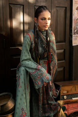 3 Piece Unstitched Embroidered Cambric Suit By MARIA B