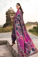 MPT-2402-A - Unstitched Printed Linen Suit Winter M.Prints - Maria B