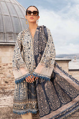 MPT-2402-A | 3Pc Unstitched Suit Printed Cambric Fall Edit 24 By Maria B