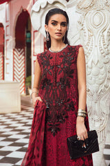 3 Piece Unstitched Embroidered Linen Suit By Maria B | MPT-2702-A