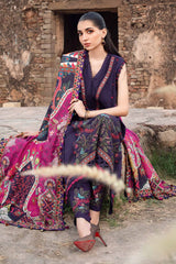 MPT-2402-A - Unstitched Printed Linen Suit Winter M.Prints - Maria B