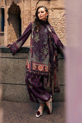 3 Piece Unstitched Embroidered Cambric Suit By MARIA B