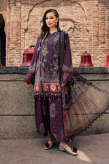 3 Piece Unstitched Embroidered Cambric Suit By MARIA B