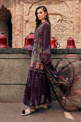 3 Piece Unstitched Embroidered Cambric Suit By MARIA B