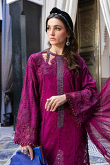 3 Piece Unstitched Embroidered Dobby Lawn Suit By Maria B D-2502-B