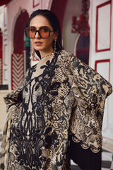 3 Piece Unstitched Embroidered Linen Suit By Maria B | MPT-2702-B