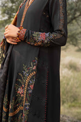 MPT-2402-B - Unstitched Printed Linen Suit Winter M.Prints - Maria B