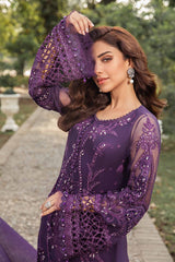 MPC-24-102 | 3Pc Unstitched Embroidered Suit Chiffon By Maria B