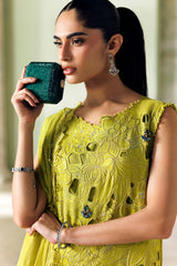 3 Piece Unstitched Embroidered Bemberg Raw Silk Suit By MARIA B