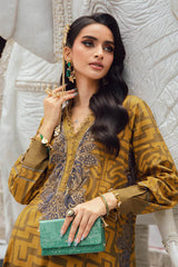3 Piece Unstitched Embroidered Linen Suit By Maria B | MPT-2703-A