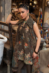 3 Piece Unstitched Embroidered Cambric Suit By MARIA B