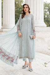 MPC-24-103 | 3Pc Unstitched Embroidered Suit Chiffon By Maria B