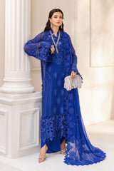 3 Piece Unstitched Embroidered Chiffon By Maria B | MPC-25-103