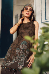 3 Piece Unstitched Embroidered Linen Suit By Maria B | MPT-2704-A