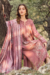 MPT-2404-A - Unstitched Printed Linen Suit Winter M.Prints - Maria B