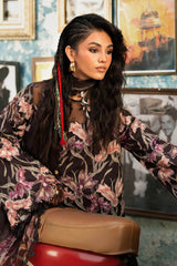 3 Piece Unstitched Embroidered Cambric Suit By MARIA B