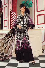 3 Piece Unstitched Embroidered Linen Suit By Maria B | MPT-2704-B