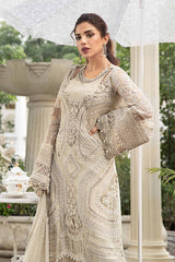 MPC-24-104 | 3Pc Unstitched Embroidered Suit Chiffon By Maria B