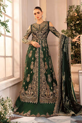 BD-2904 | 3Pc Unstitched Suit Embroidered Organza Wedding Mbroidered By Maria B