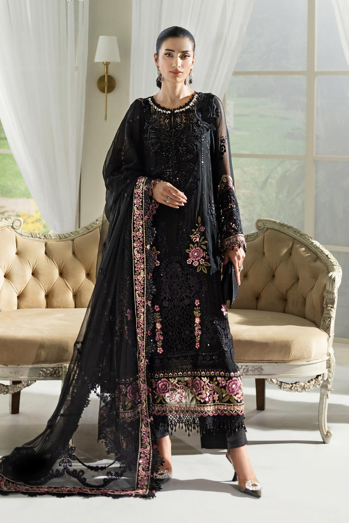 3 Piece Unstitched Embroidered Chiffon By Maria B | MPC-25-104
