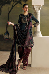 3 Piece Unstitched Embroidered Tusser Silk Suit By MARIA B